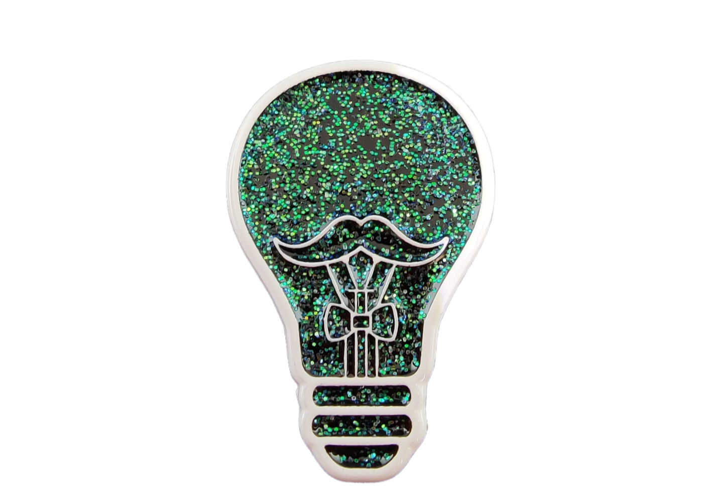 Glitter Logo Pin