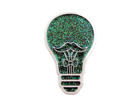 Glitter Logo Pin